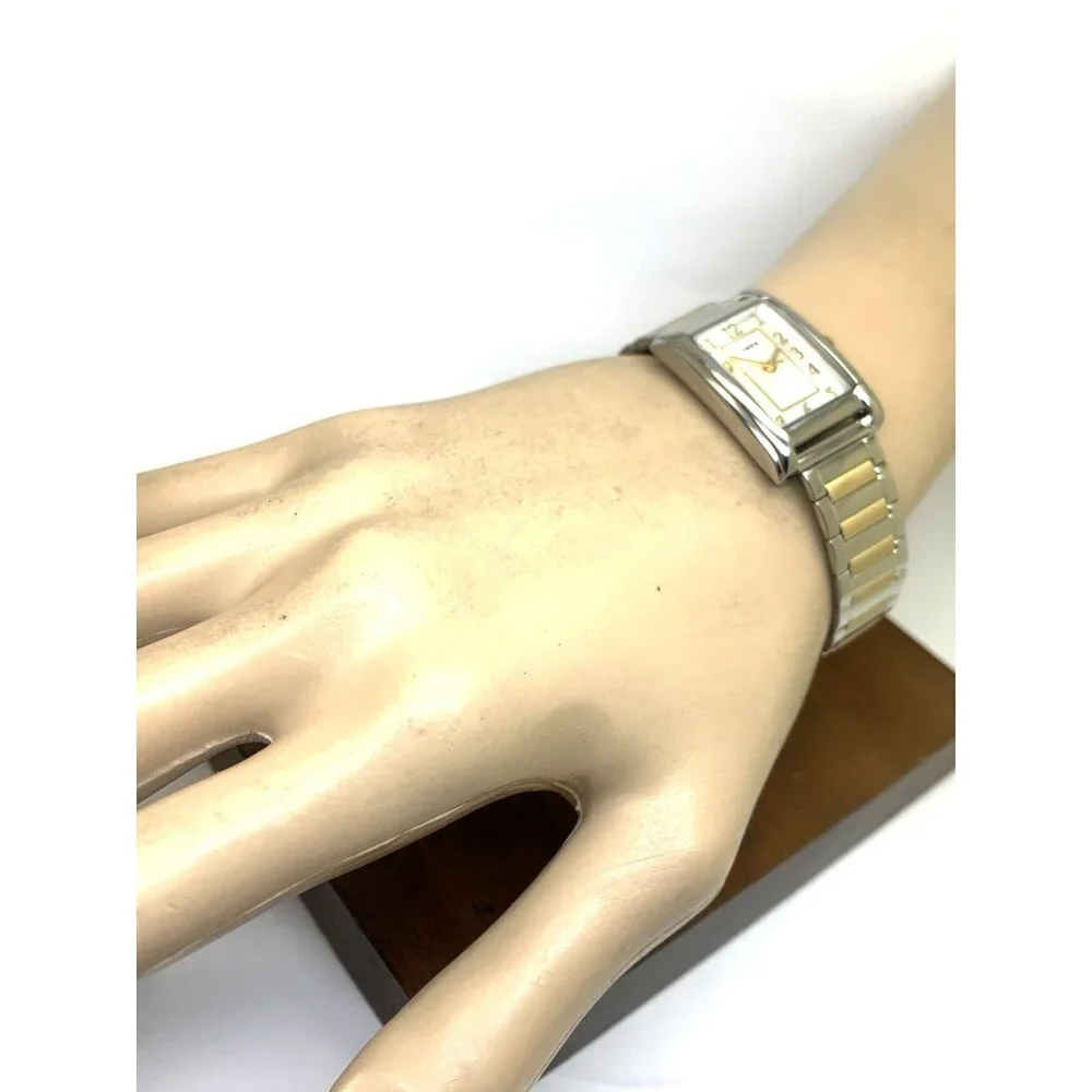 Timex Women's Watch TW2U44200 Quartz Two Tone Steel Expansion Band Tank 21mm
